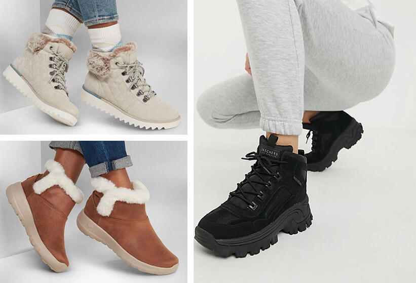 skechers téli bokacipő
