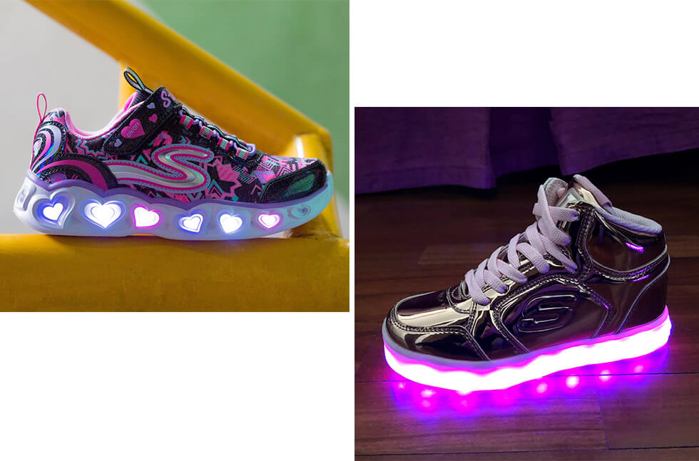 skechers világítós cipő