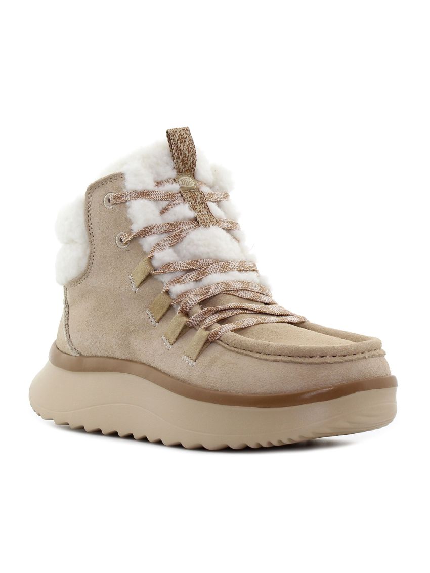 HeyDude - Wendy Peak Apres Suede bej femei bocanci