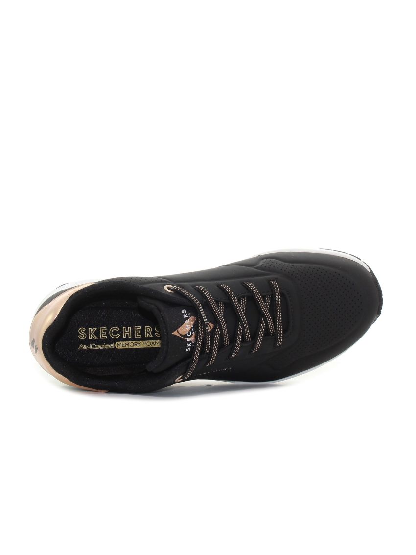 Skechers - Uno Shimmer Away 155196-BLK negru femei casual sneakeri