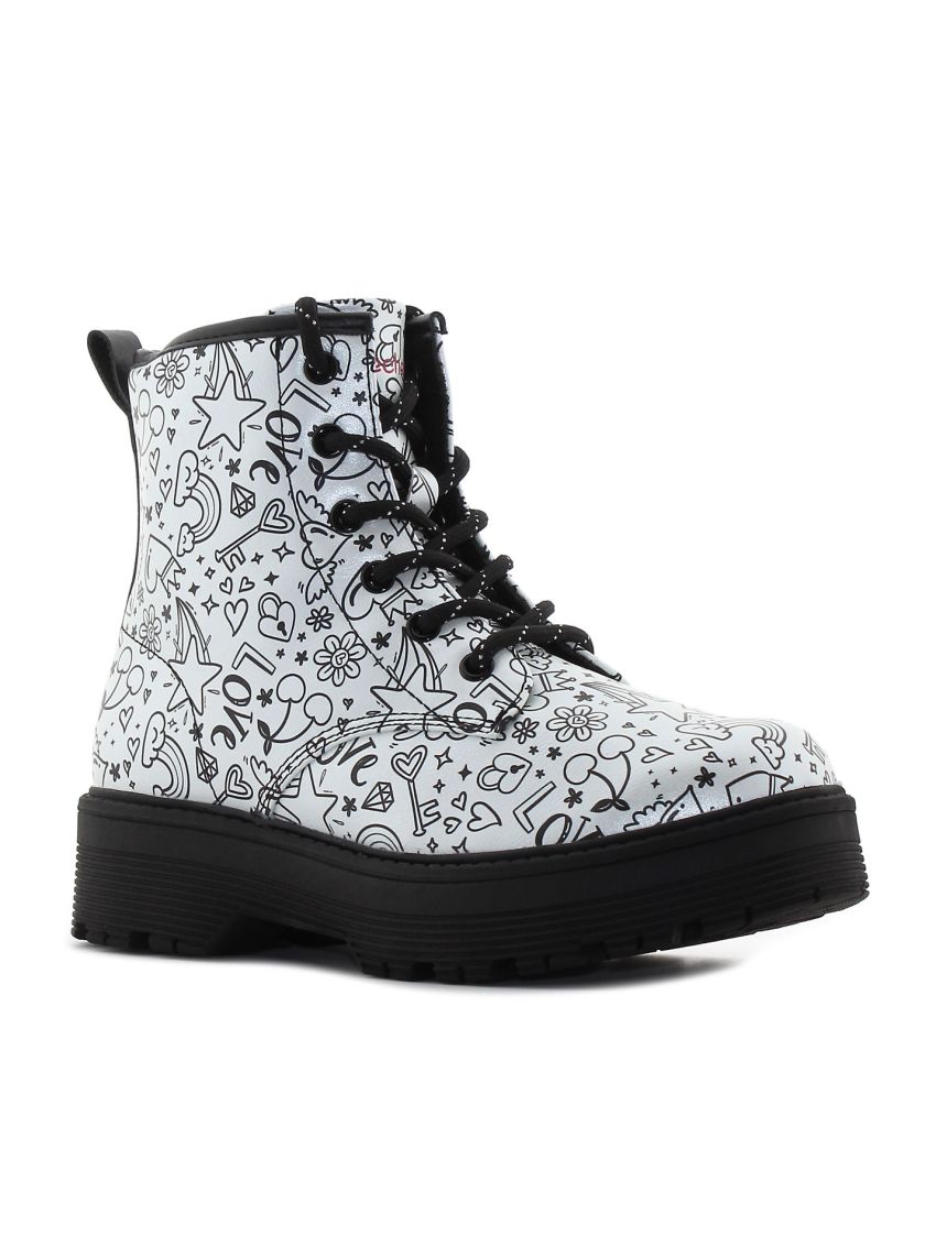 Skechers Gravlen Hi Doodle Down  303408L-SLBK