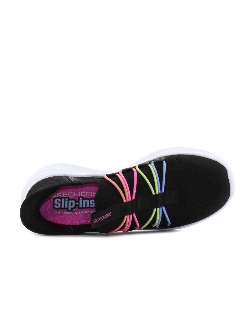Skechers Slip Ins Ultra Flex Bungee Fun 303824L-BKMT