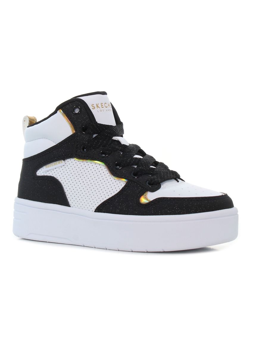 Skechers Court High Shine Kicks 310192L-WBK