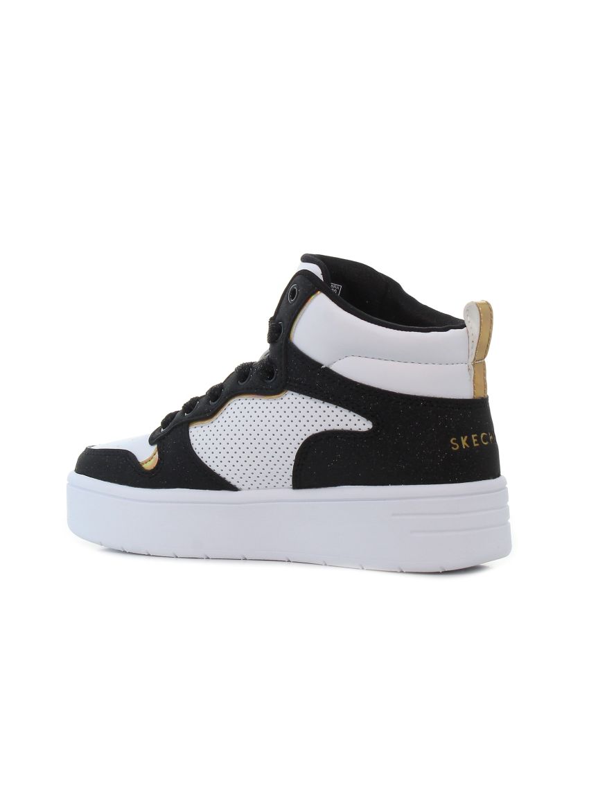 Skechers Court High Shine Kicks 310192L-WBK