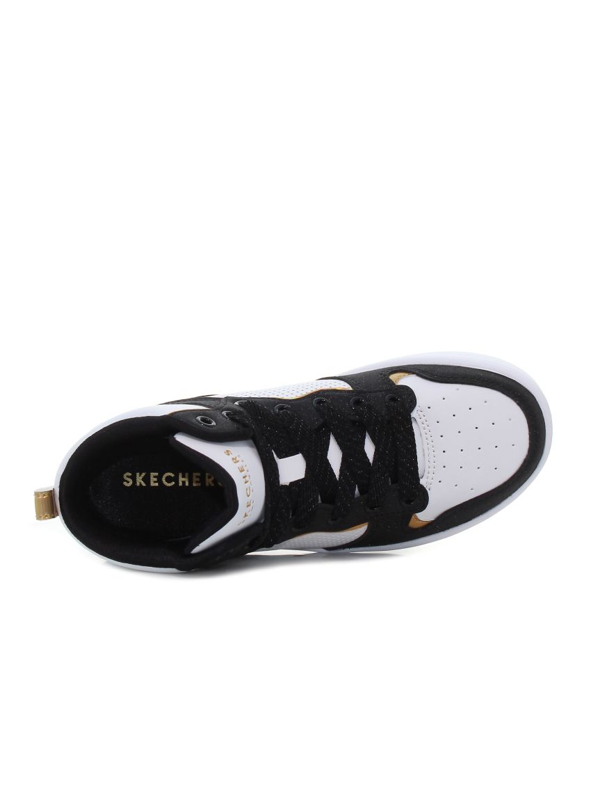 Skechers Court High Shine Kicks 310192L-WBK