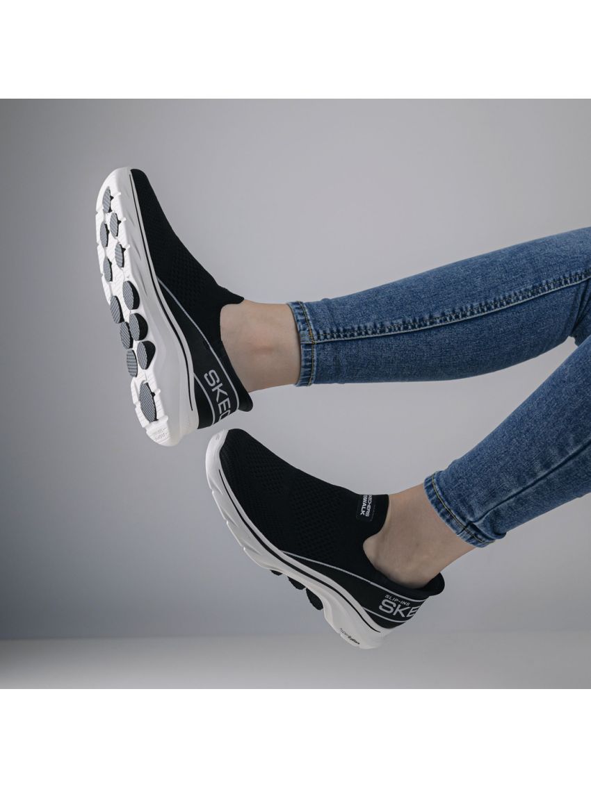 Skechers Slip Ins Walk Mia  125231-BKW