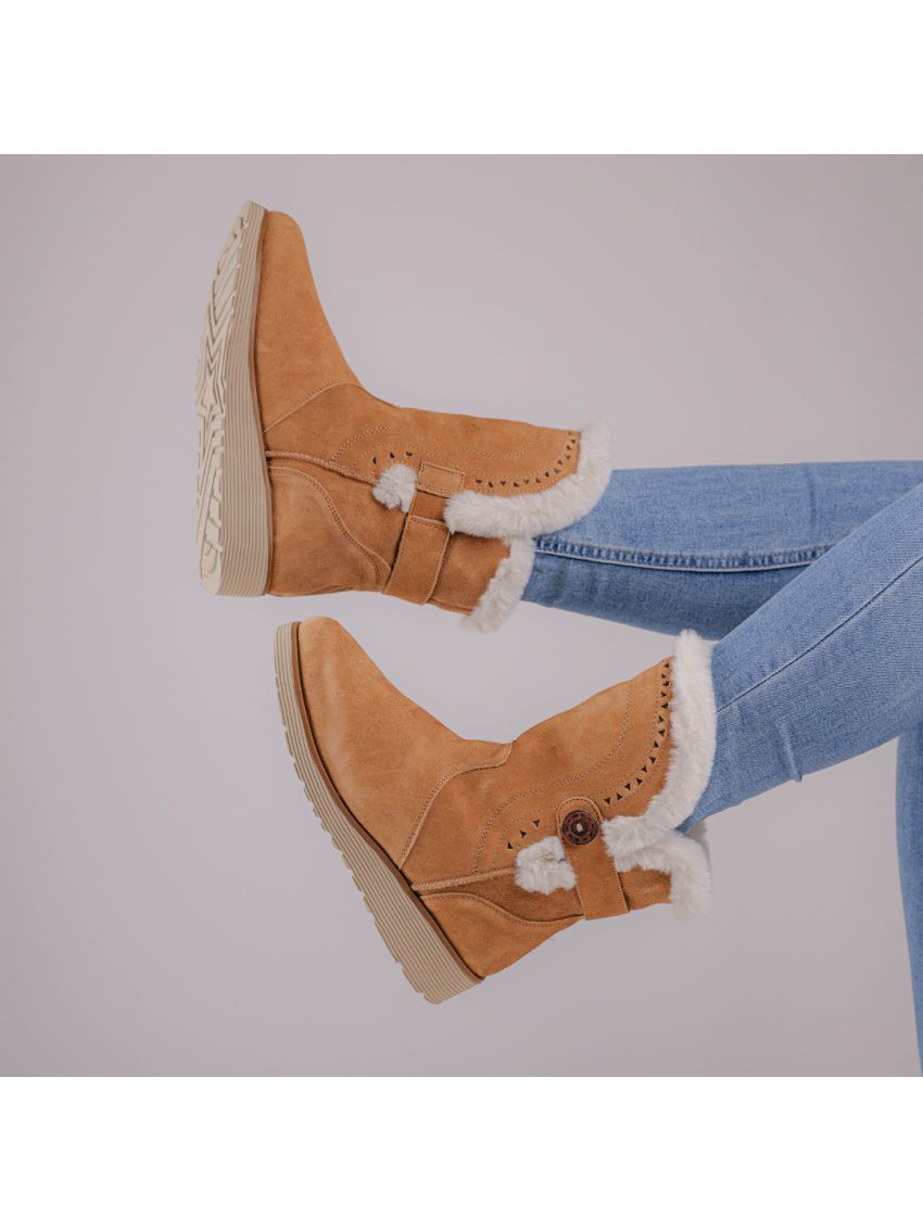 Skechers Keepsakes Wedge Cozy Peak  49811-TAN