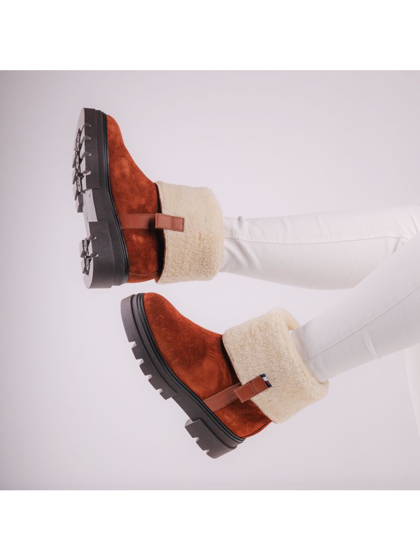 Tommy Hilfiger Faux Fur Suede  FW0FW08158-GPK