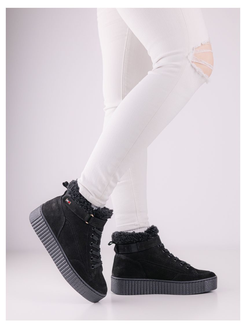 Tommy Hilfiger Faux Fur Nubuck  FW0FW08172-BDS