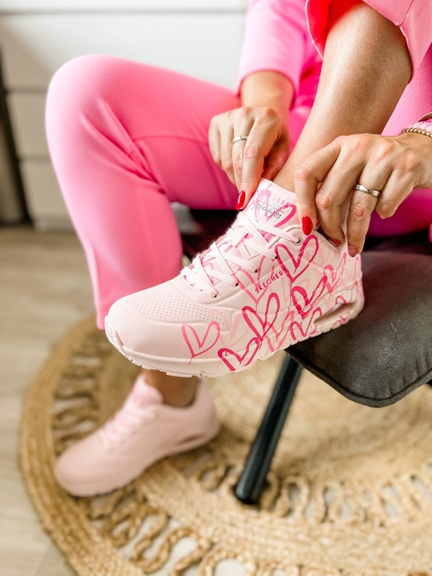Skechers - Uno Spread The Love 155507-LTPK roz femei casual fitness