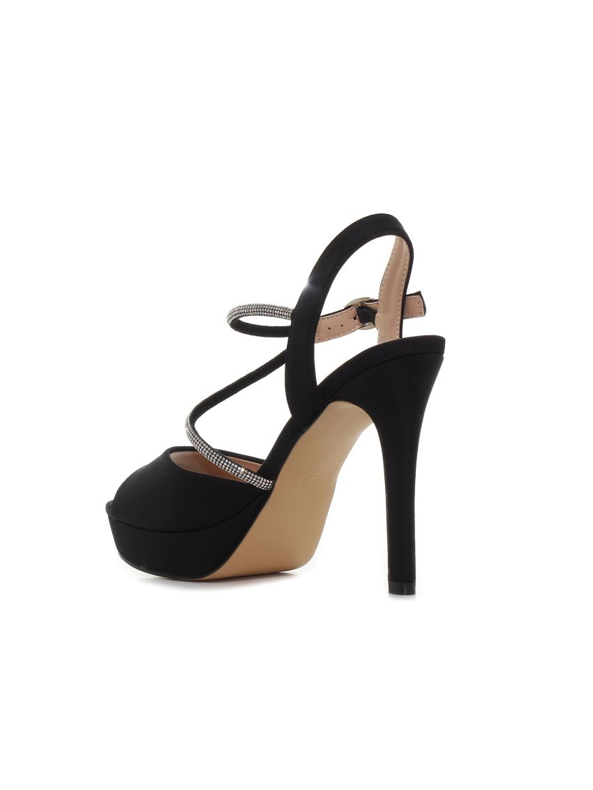 Bosido - Dorina W1017-1-BL negru femei pantofi de stradă tocuri