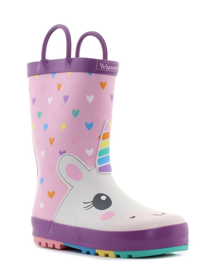 Wink - Aqqo roz bebe cizme de cauciuc