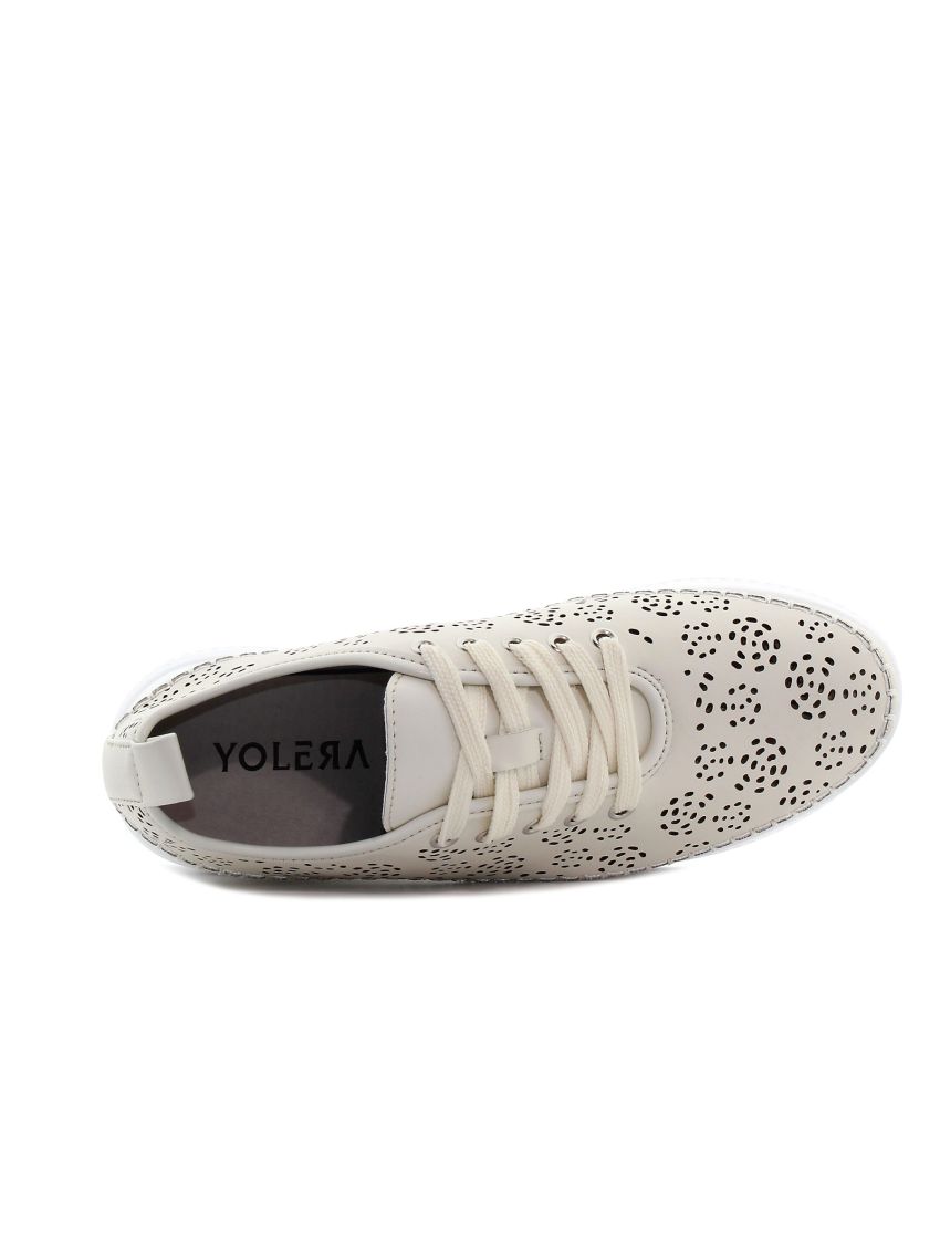 Yolera - Pattern bej femei sneakeri