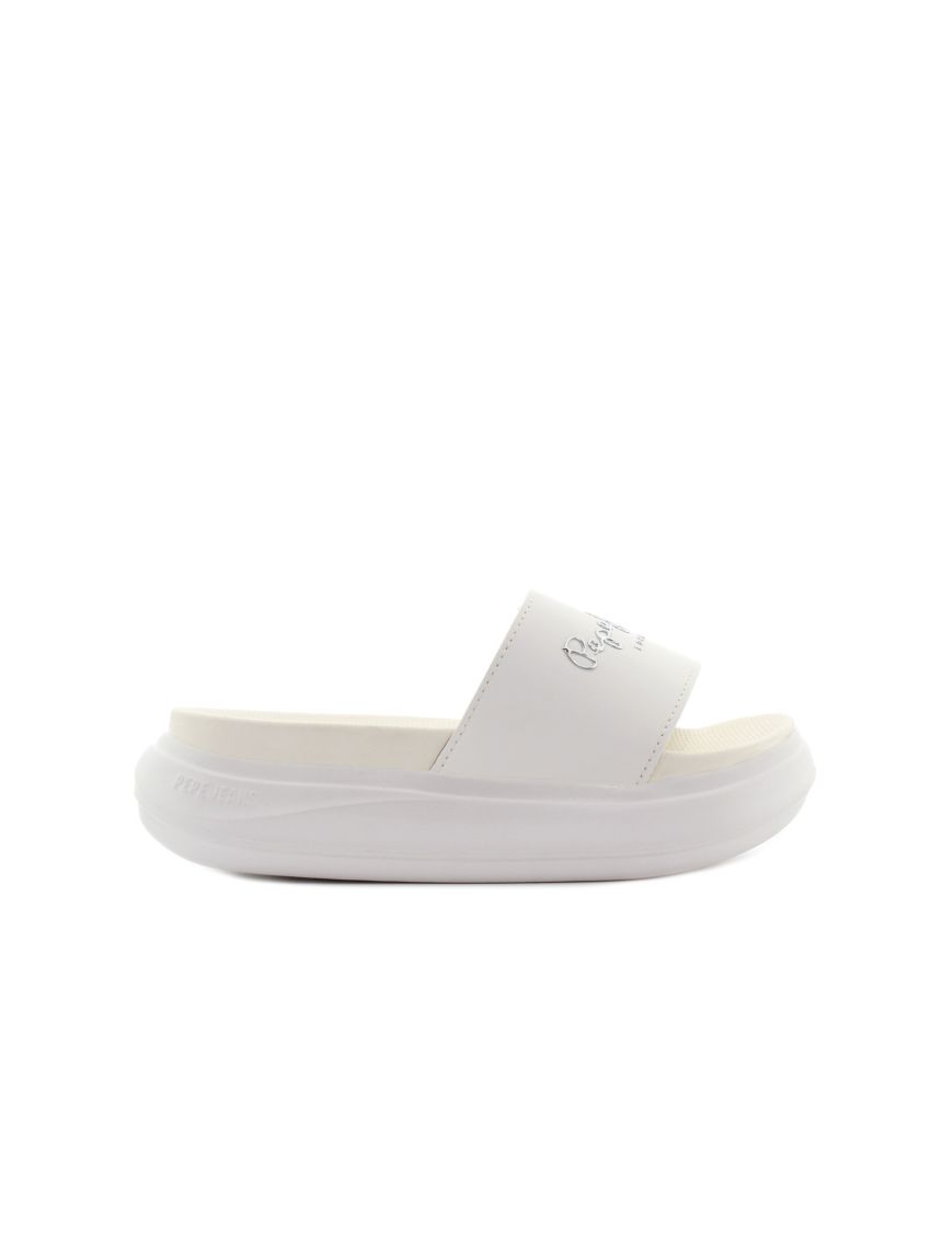 Pepe - Jeans Bella Log alb femei slipperi