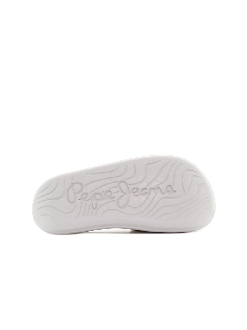 Pepe - Jeans Bella Log alb femei slipperi