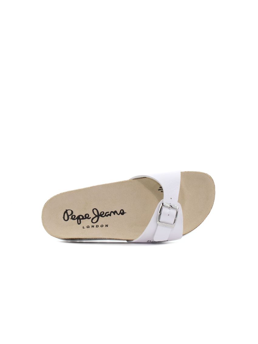 Pepe - Jeans Oban Nacar alb femei slipperi