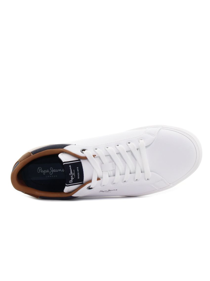 Pepe - Jeans Kenton Court alb bărbați sneakeri