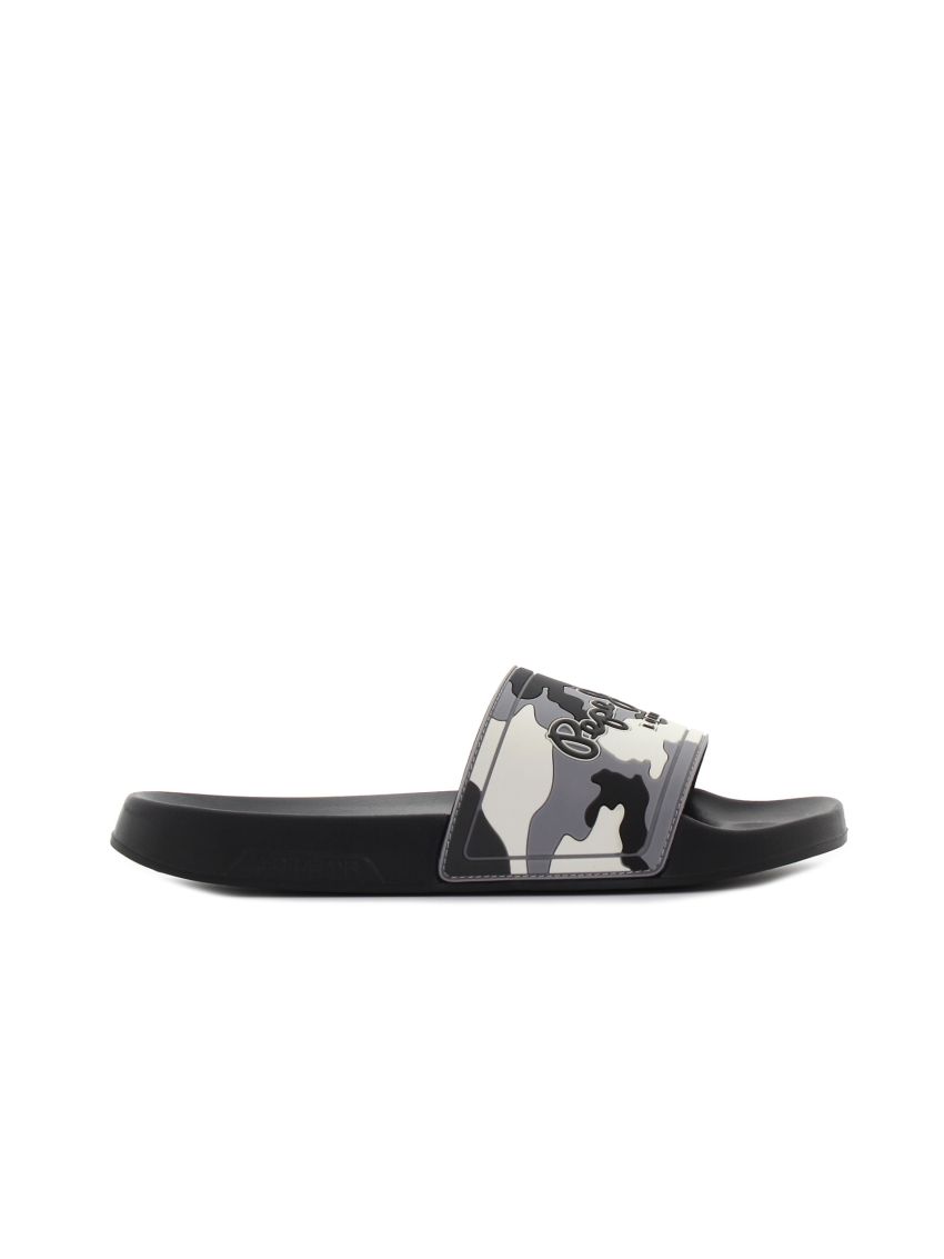 Pepe - Jeans Slider Camo negru bărbați slipperi