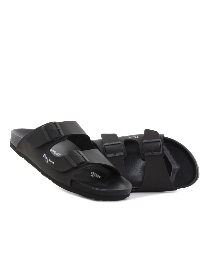 Pepe - Jeans Bio Royal Double negru bărbați slipperi