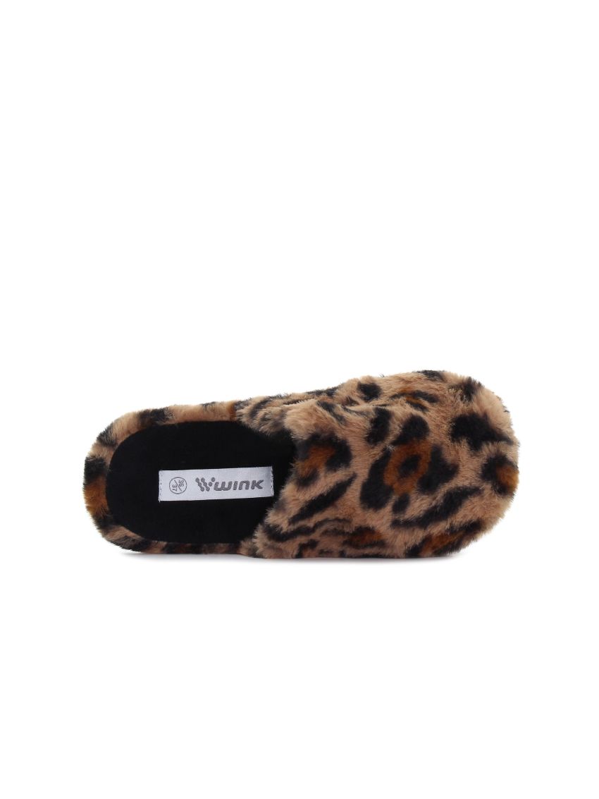 Wink - Ekli Wild marou femei slipperi