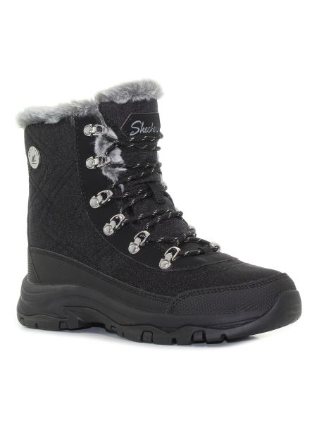 Skechers Trego - Cold Blues fekete bélelt női bakancs-01