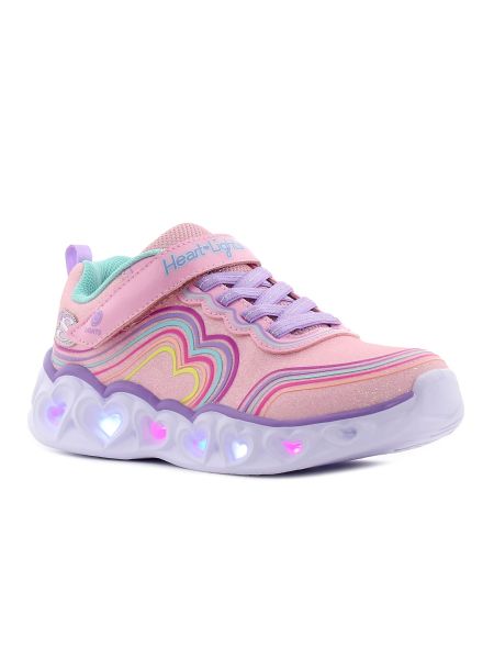 Skechers heart Lights -Retro Hearts flashing kids shoes-01
