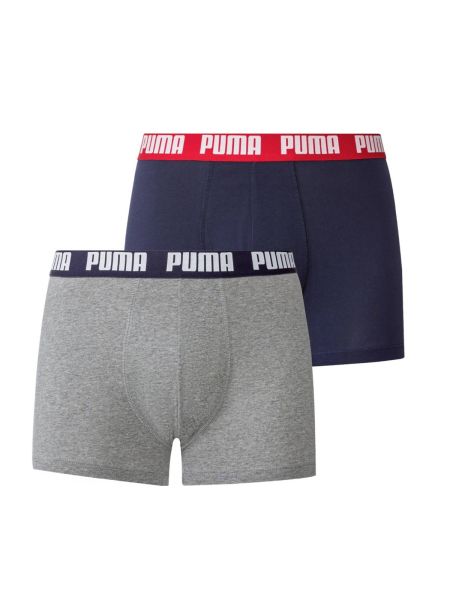 Puma Basic Boxer szürke-sötétkék 2db-os szett