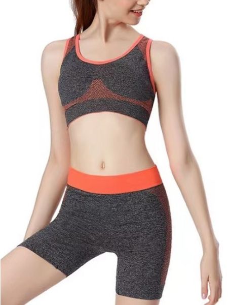 Borgo - set de fitness pentru femei portocaliu-01