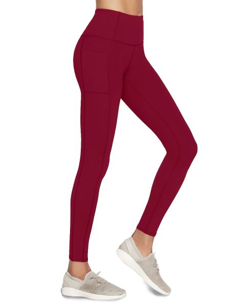 Skechers GO Walk HW burgundy jambiere pentru femei 01