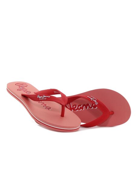 Pepe - Jeans Bay Beach Sun roșu femei slipperi