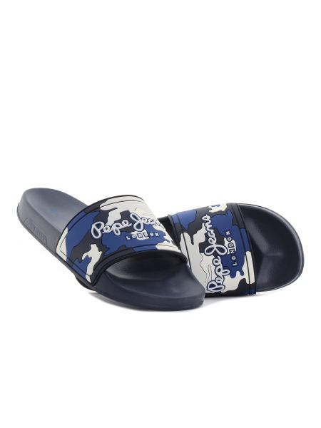 Pepe - Jeans Slider Camo bluemarin bărbați slipperi