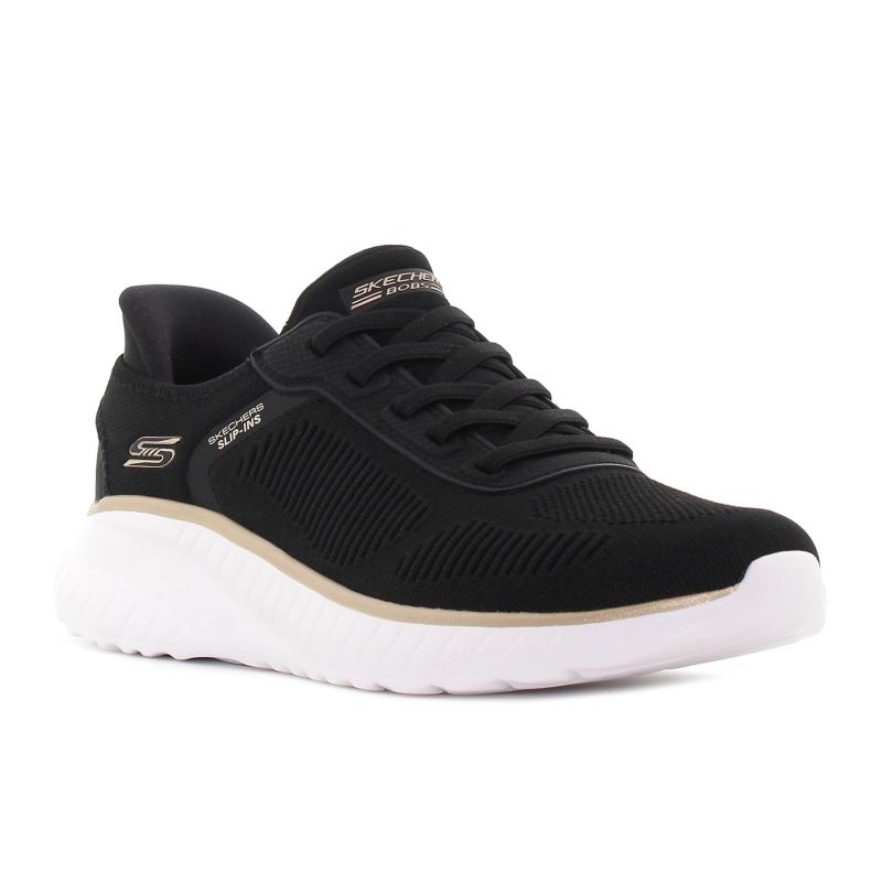 Skechers - Slip-Ins Bobs Squad Chaos Current Muse fekete női fitnesz cipő -117497-BKGD