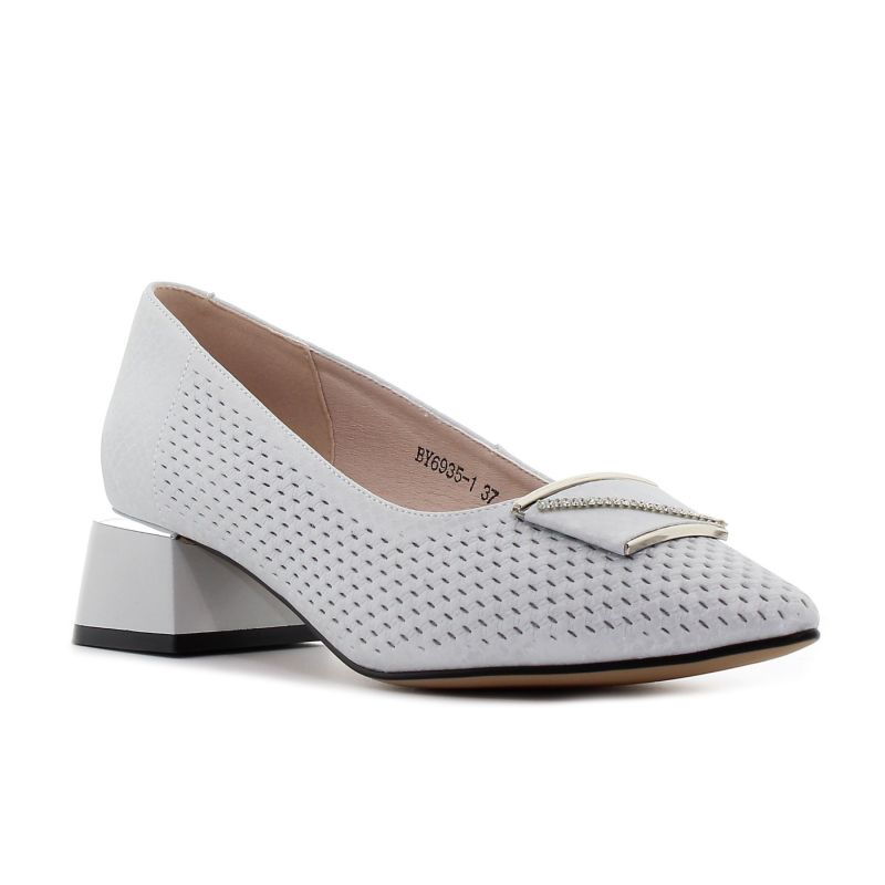 Yolera - Naomi ezüst női magassarkú -BY6935-1