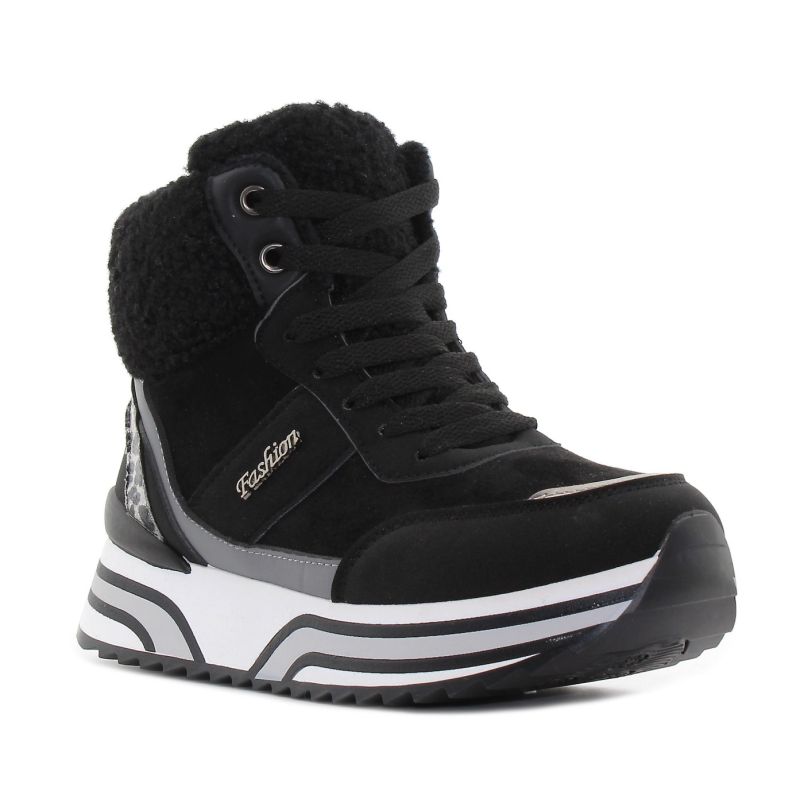 Yolera - Snow fekete női bakancs -EX5623-1BL