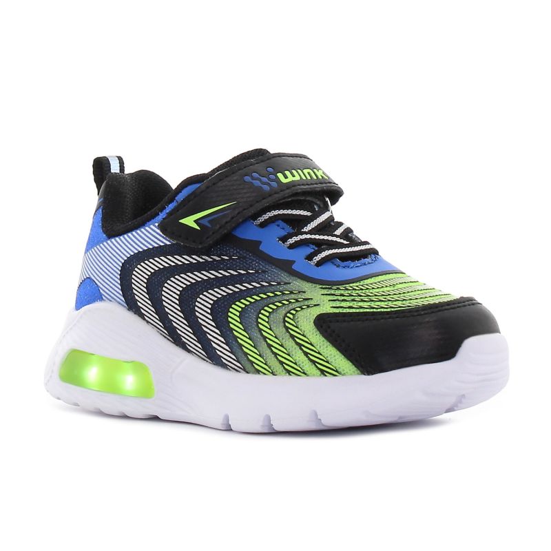 Wink - Zonux fekete fiú baba villogó sneaker -FE61024-3B