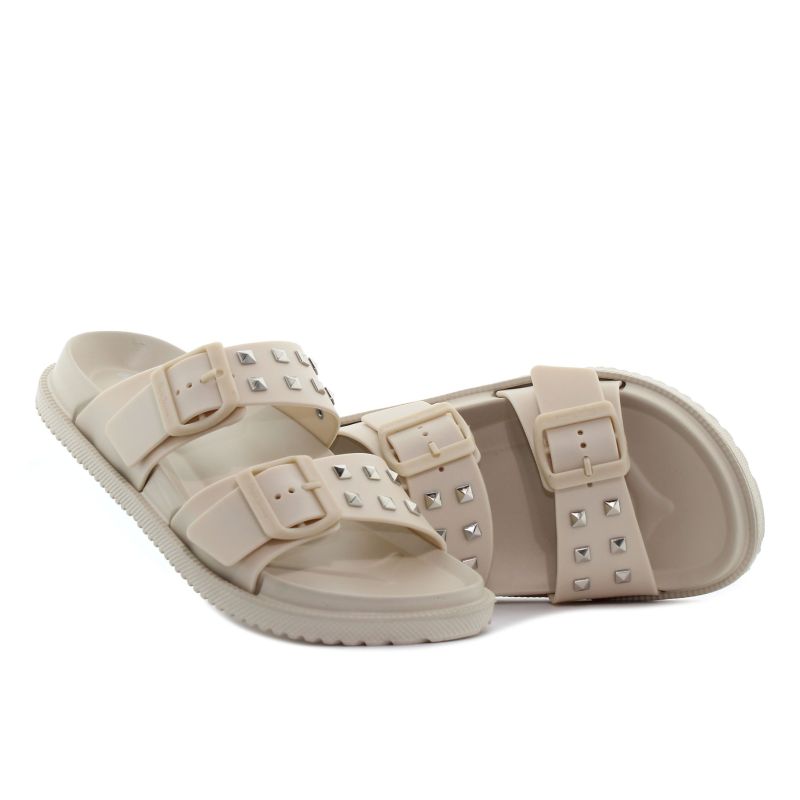 Pepe - Jeans Ocean Studs bézs női papucs
