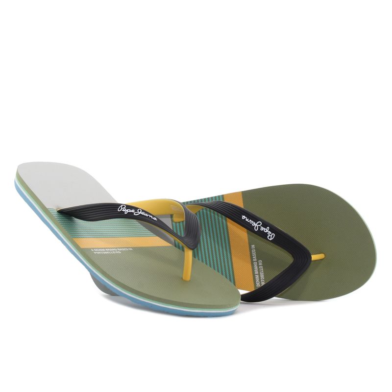 Pepe - Jeans Hawi Mix fekete férfi papucs -PMS700016-715
