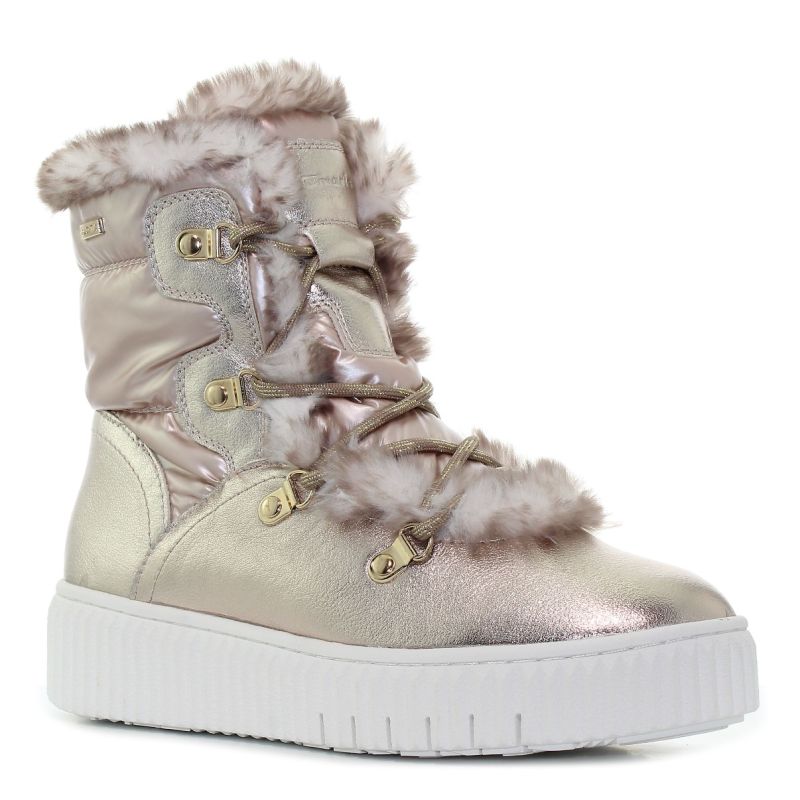 Tamaris arany női bakancs-01