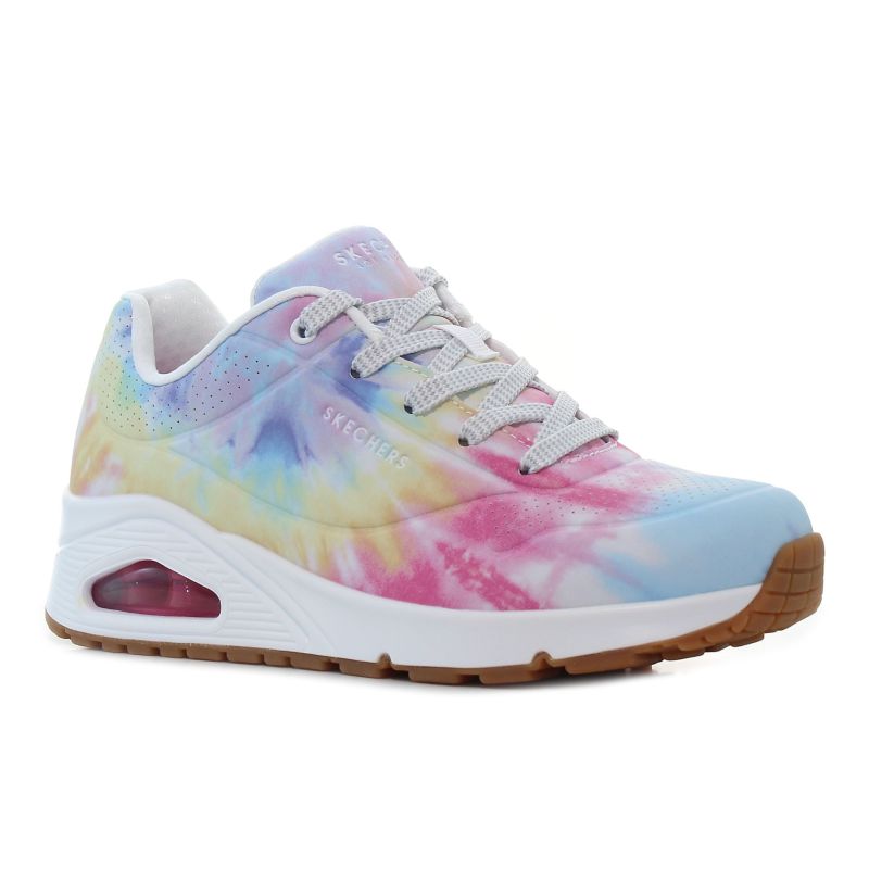Skechers Uno - Hyped Hippie tie-dyed pantofi de damă-01