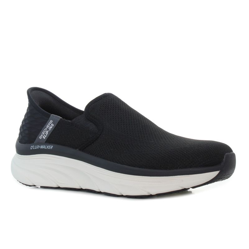 Skechers Slip-Ins - D'Lux Walker - Oxford fekete férfi bebújós cipő-01