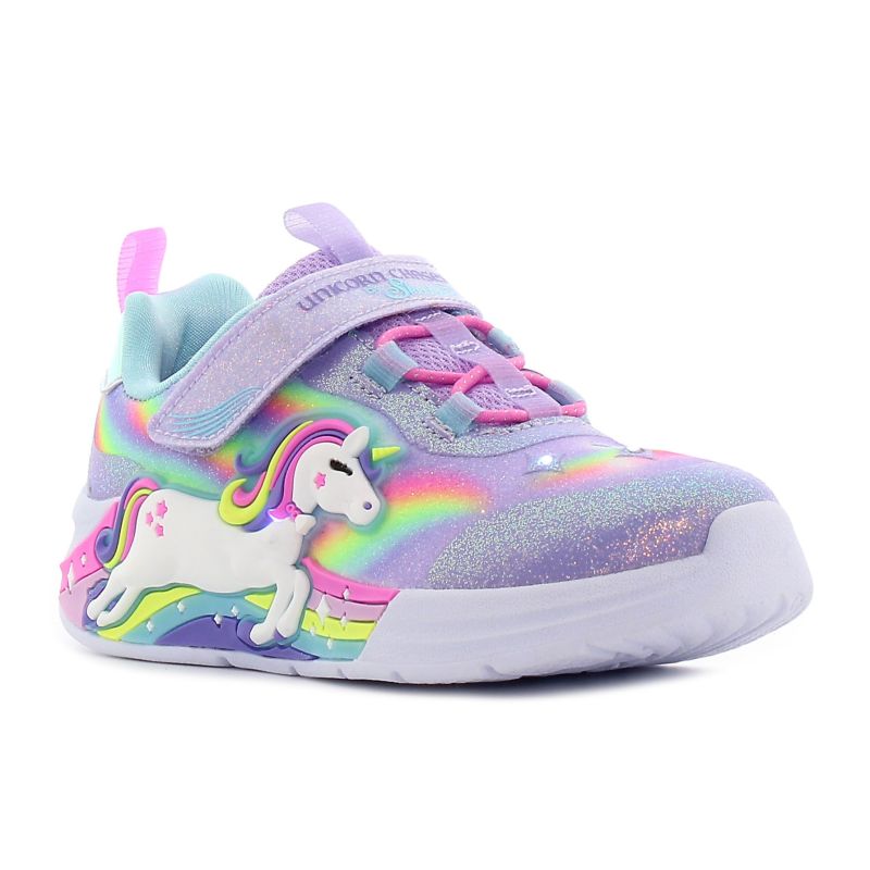 Skechers S-Lights - Unicorn Chaser pantofi flashing pentru copii-01