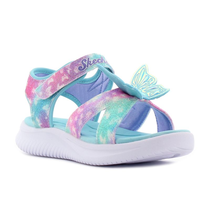 Skechers Jumpsters Sandal - Butterfly Brights villogó kék gyerek szandál
