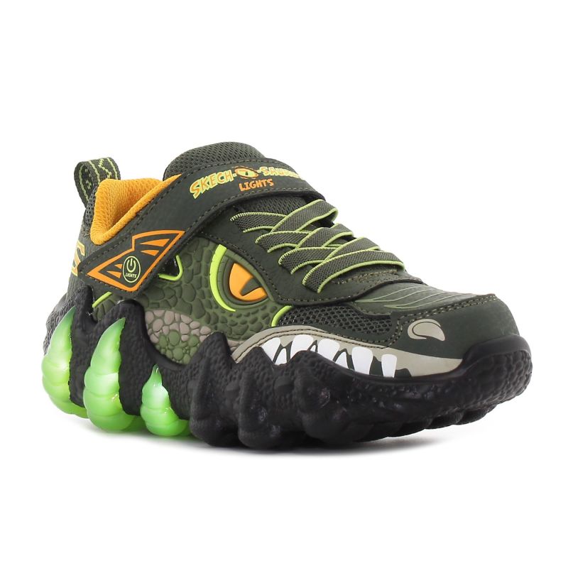 Skechers Skech - O - Saurus Light 2.0 flashing întuneric copii pantofi-01