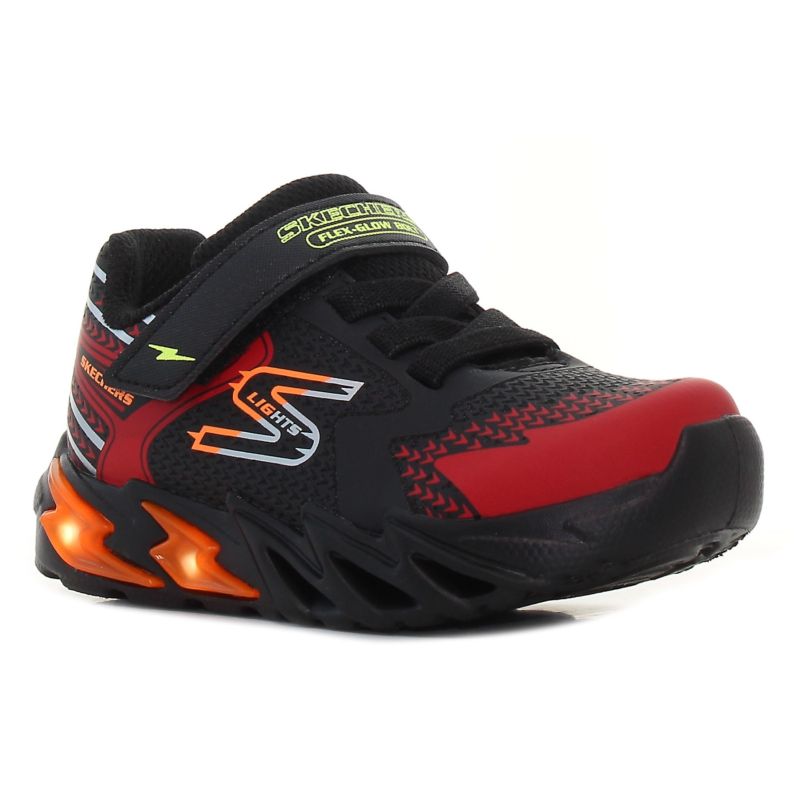 Skechers S Lights - Flex - Glow Bolt flashing baby shoes-01