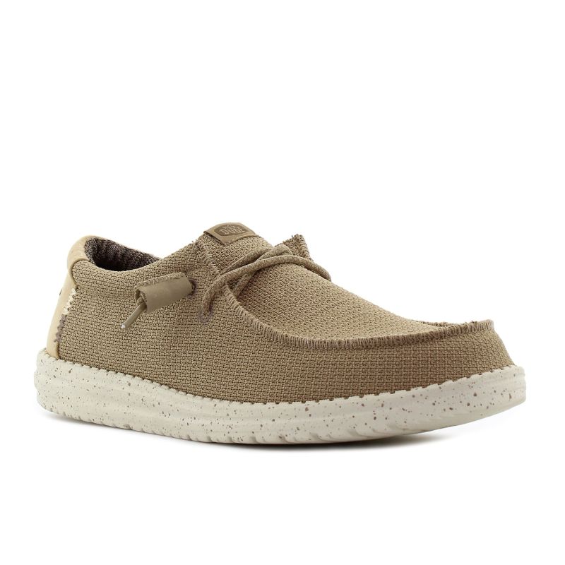 Hey Dude - Wally Sport Mesh barna férfi mokaszin és vitorlás cipő