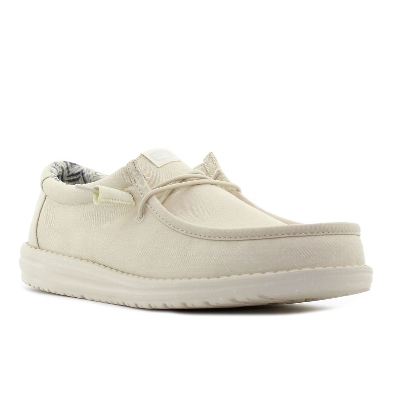 Hey Dude - Wally Stretch Canvas bézs férfi mokaszin
