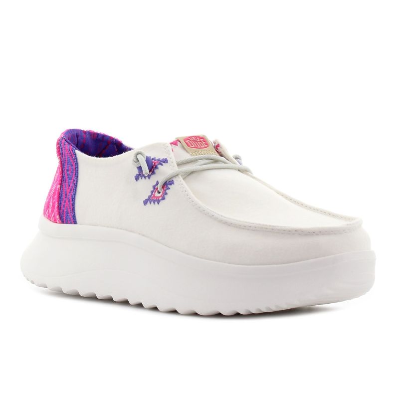 Hey Dude - Wendy Peak Chambarlay Woven fehér női mokaszin