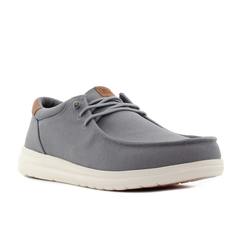 Hey Dude - Paul Canvas szürke férfi mokaszin