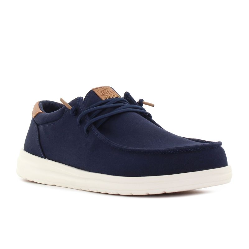 Hey Dude - Paul Canvas sötétkék férfi mokaszin