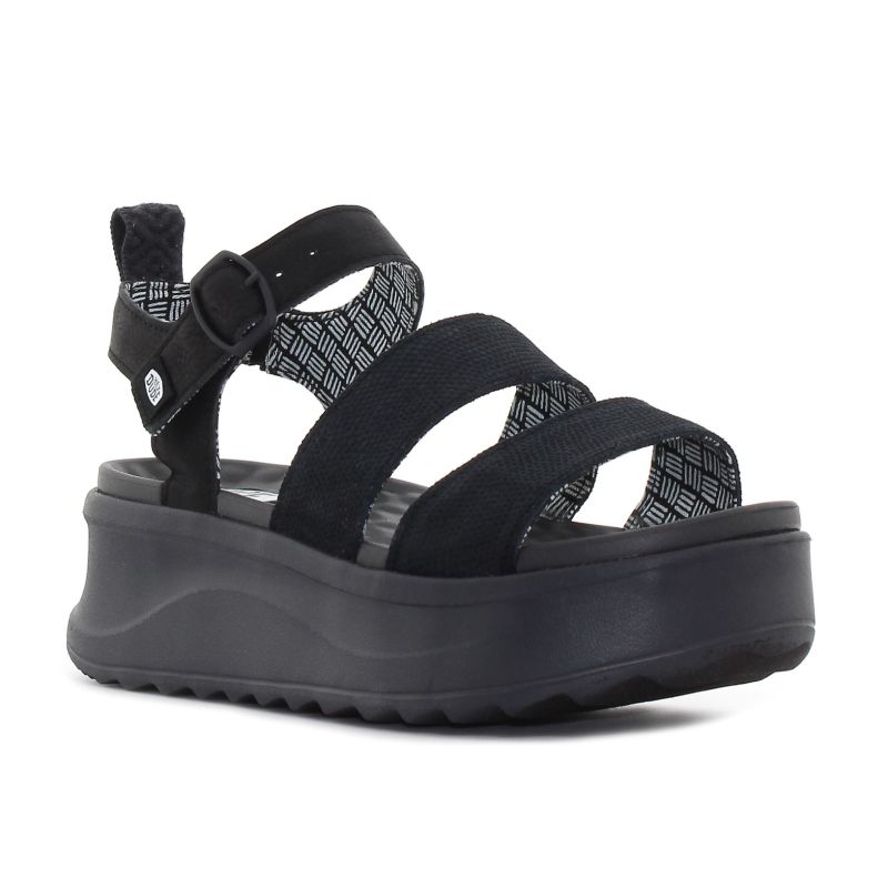 Hey Dude - Delray Buckle Classic fekete női szandál